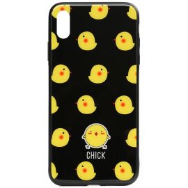 Купить Чехол-накладка TOTO Cartoon Print Glass Case Apple iPhone XS Max Chick, фото , характеристики, отзывы