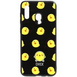 Купить Чехол-накладка TOTO Cartoon Print Glass Case Samsung Galaxy A20/A30 Chick, фото , характеристики, отзывы