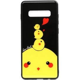 Придбати Чехол-накладка TOTO Cartoon Print Glass Case Samsung Galaxy S10e Chicken Chick, image , характеристики, відгуки