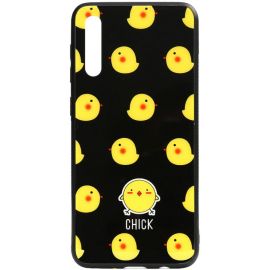 Купить Чехол-накладка TOTO Cartoon Print Glass Case Samsung Galaxy A70 Chick, фото , характеристики, отзывы