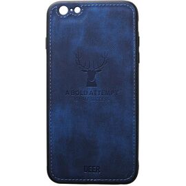 Купить Чехол-накладка TOTO Deer Shell With Leather Effect Case Apple iPhone 6/6s Dark Blue, фото , характеристики, отзывы