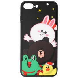 Придбати Чехол-накладка TOTO Cartoon Print Glass Case Apple iPhone 7 Plus/8 Plus Line friends all about, image , характеристики, відгуки