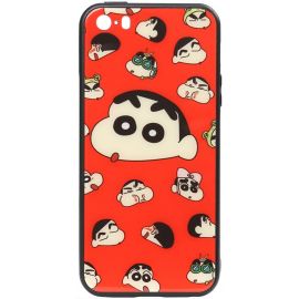 Купить Чехол-накладка TOTO Cartoon Print Glass Case Apple iPhone SE/5s/5 A monkey, фото , характеристики, отзывы