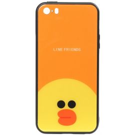 Купить Чехол-накладка TOTO Cartoon Print Glass Case Apple iPhone SE/5s/5 Line friends Sally, фото , характеристики, отзывы