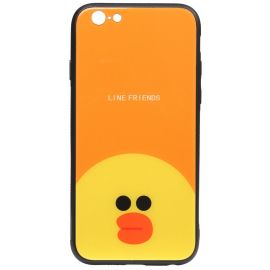 Купить Чехол-накладка TOTO Cartoon Print Glass Case Apple iPhone 6/6s Line friends Sally, фото , характеристики, отзывы