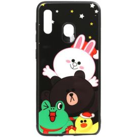 Купить Чехол-накладка TOTO Cartoon Print Glass Case Huawei Y7 2019 Line friends all about, фото , характеристики, отзывы