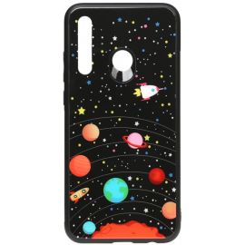 Купить Чехол-накладка TOTO Cartoon Print Glass Case Huawei P Smart+ 2019 Planets, фото , характеристики, отзывы