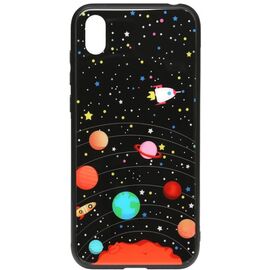 Купить Чехол-накладка TOTO Cartoon Print Glass Case Huawei Y5 2019 Planets, фото , характеристики, отзывы