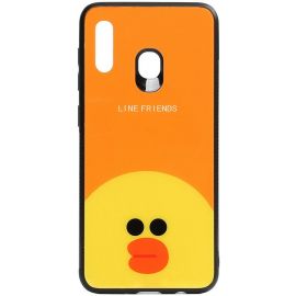 Придбати Чехол-накладка TOTO Cartoon Print Glass Case Samsung Galaxy A20/A30 Line friends Sally, image , характеристики, відгуки