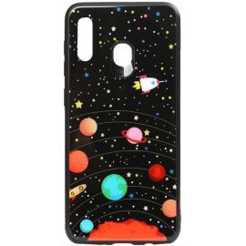 Купить Чехол-накладка TOTO Cartoon Print Glass Case Huawei Y7 2019 Planets, фото , характеристики, отзывы