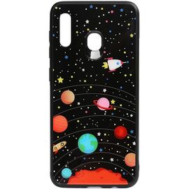 Купить Чехол-накладка TOTO Cartoon Print Glass Case Samsung Galaxy A20/A30 Planets, фото , характеристики, отзывы