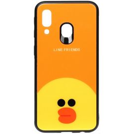 Купить Чехол-накладка TOTO Cartoon Print Glass Case Samsung Galaxy A40 Line friends Sally, фото , характеристики, отзывы
