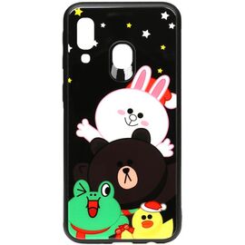 Купить Чехол-накладка TOTO Cartoon Print Glass Case Samsung Galaxy A40 Line friends all about, фото , характеристики, отзывы