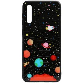 Придбати Чехол-накладка TOTO Cartoon Print Glass Case Samsung Galaxy A70 Planets, image , характеристики, відгуки