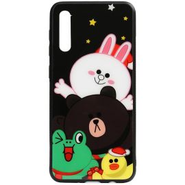 Купить Чехол-накладка TOTO Cartoon Print Glass Case Samsung Galaxy A30s/A50/A50s Line friends all about, фото , характеристики, отзывы