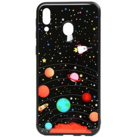 Придбати Чехол-накладка TOTO Cartoon Print Glass Case Samsung Galaxy M20 Planets, image , характеристики, відгуки