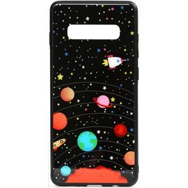 Придбати Чехол-накладка TOTO Cartoon Print Glass Case Samsung Galaxy S10 Planets, image , характеристики, відгуки