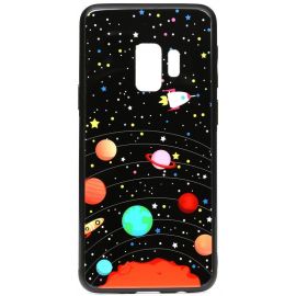 Купить Чехол-накладка TOTO Cartoon Print Glass Case Samsung Galaxy S9 Planets, фото , характеристики, отзывы