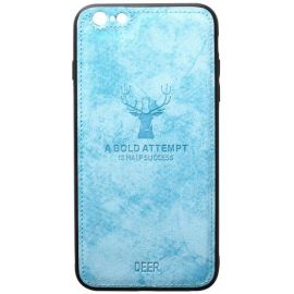 Купить Чехол-накладка TOTO Deer Shell With Leather Effect Case Apple iPhone 6/6s Blue, фото , характеристики, отзывы