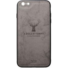 Купить Чехол-накладка TOTO Deer Shell With Leather Effect Case Apple iPhone 6/6s Gray, фото , характеристики, отзывы