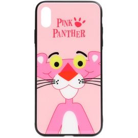 Придбати Чехол-накладка TOTO Cartoon Print Glass Case Apple iPhone X/XS Pink Panther, image , характеристики, відгуки