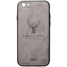 Купить Чехол-накладка TOTO Deer Shell With Leather Effect Case Apple iPhone 6 Plus/6s Plus Gray, фото , характеристики, отзывы