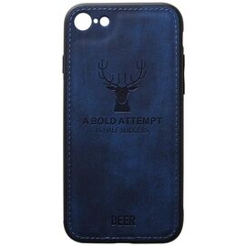 Купить Чехол-накладка TOTO Deer Shell With Leather Effect Case Apple iPhone 7/8/SE 2020 Dark Blue, фото , характеристики, отзывы