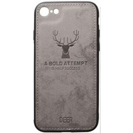 Купить Чехол-накладка TOTO Deer Shell With Leather Effect Case Apple iPhone 7/8/SE 2020 Grey, фото , характеристики, отзывы