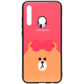 Купить Чехол-накладка TOTO Cartoon Print Glass Case Huawei P Smart+ 2019 Line friends Brown, фото , характеристики, отзывы