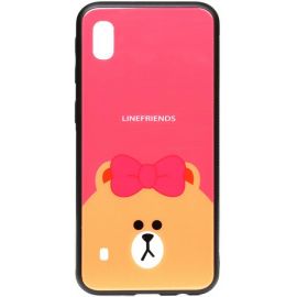 Придбати Чехол-накладка TOTO Cartoon Print Glass Case Samsung Galaxy A10 Line friends Brown, image , характеристики, відгуки
