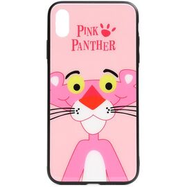 Купить Чехол-накладка TOTO Cartoon Print Glass Case Apple iPhone XS Max Pink Panther, фото , характеристики, отзывы