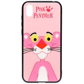 Купить Чехол-накладка TOTO Cartoon Print Glass Case Huawei Y5 2019 Pink Panther, фото , характеристики, отзывы