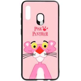 Купить Чехол-накладка TOTO Cartoon Print Glass Case Samsung Galaxy A20/A30 Pink Panther, фото , характеристики, отзывы