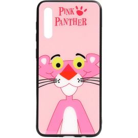 Придбати Чехол-накладка TOTO Cartoon Print Glass Case Samsung Galaxy A70 Pink Panther, image , характеристики, відгуки