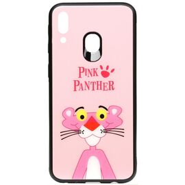 Купить Чехол-накладка TOTO Cartoon Print Glass Case Samsung Galaxy M20 Pink Panther, фото , характеристики, отзывы