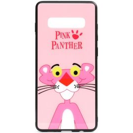 Придбати Чехол-накладка TOTO Cartoon Print Glass Case Samsung Galaxy S10+ Pink Panther, image , характеристики, відгуки