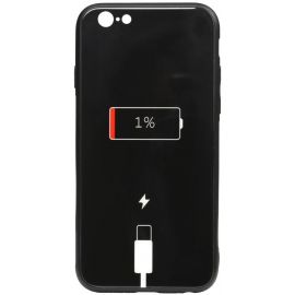 Купить Чехол-накладка TOTO Cartoon Print Glass Case Apple iPhone 6/6s Battery Charge, фото , характеристики, отзывы