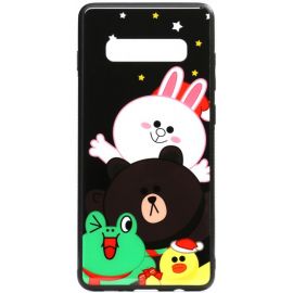 Купить Чехол-накладка TOTO Cartoon Print Glass Case Samsung Galaxy S10 Line friends all about, фото , характеристики, отзывы