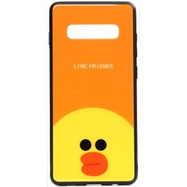 Купить Чехол-накладка TOTO Cartoon Print Glass Case Samsung Galaxy S10+ Line friends Sally, фото , характеристики, отзывы