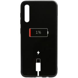 Придбати Чехол-накладка TOTO Cartoon Print Glass Case Samsung Galaxy A70 Battery Charge, image , характеристики, відгуки