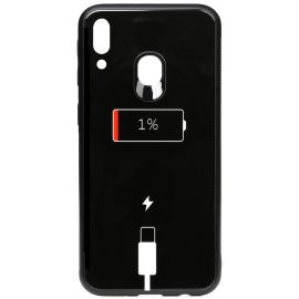 Купить Чехол-накладка TOTO Cartoon Print Glass Case Samsung Galaxy M20 Battery Charge, фото , характеристики, отзывы