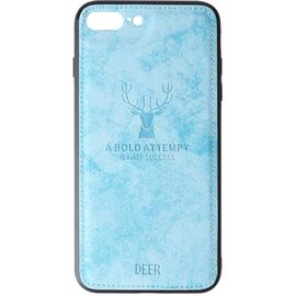 Купить Чехол-накладка TOTO Deer Shell With Leather Effect Case Apple iPhone 7 plus/8 plus Blue, фото , характеристики, отзывы