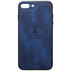 Придбати Чехол-накладка TOTO Deer Shell With Leather Effect Case Apple iPhone 7 plus/8 plus Dark Blue, image , характеристики, відгуки