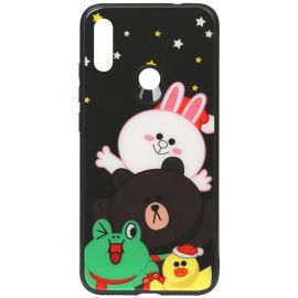 Купить Чехол-накладка TOTO Cartoon Print Glass Case Xiaomi Redmi Note 7 Line friends all about, фото , характеристики, отзывы