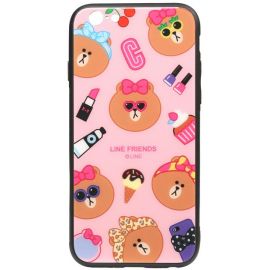 Купить Чехол-накладка TOTO Cartoon Print Glass Case Apple iPhone 6/6s Line friends Linc, фото , характеристики, отзывы