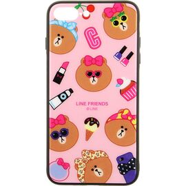 Придбати Чехол-накладка TOTO Cartoon Print Glass Case Apple iPhone 7 Plus/8 Plus Line friends Linc, image , характеристики, відгуки