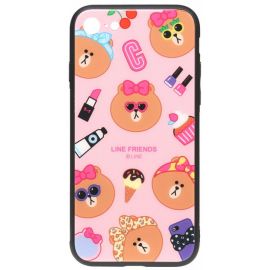 Купить Чехол-накладка TOTO Cartoon Print Glass Case Apple iPhone 7/8/SE 2020 Line friends Linc, фото , характеристики, отзывы