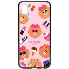 Купить Чехол-накладка TOTO Cartoon Print Glass Case Samsung Galaxy A10 Line friends Linc, фото , характеристики, отзывы