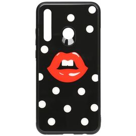 Придбати Чехол-накладка TOTO Cartoon Print Glass Case Huawei P Smart+ 2019 Red Lips, image , характеристики, відгуки