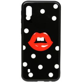 Купить Чехол-накладка TOTO Cartoon Print Glass Case Samsung Galaxy A10 Red Lips, фото , характеристики, отзывы